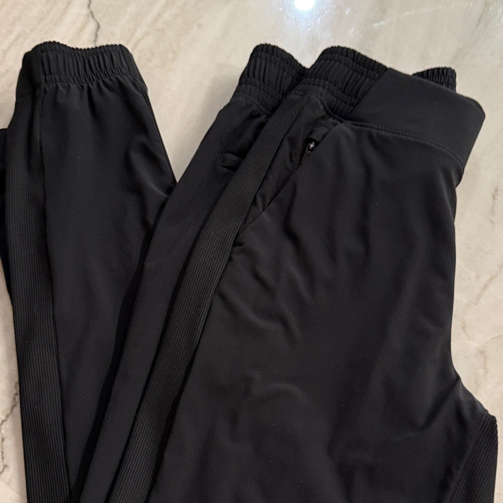 Athleta black women light fabric jogging sports pants